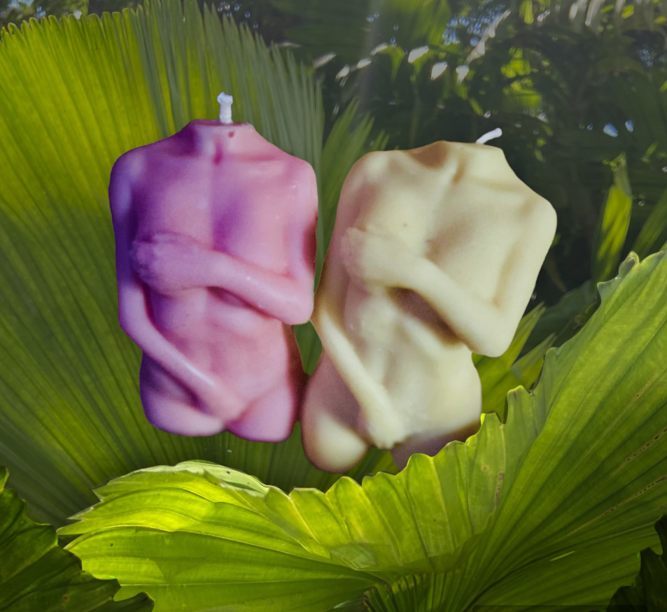 Exotic female torso candles Variety