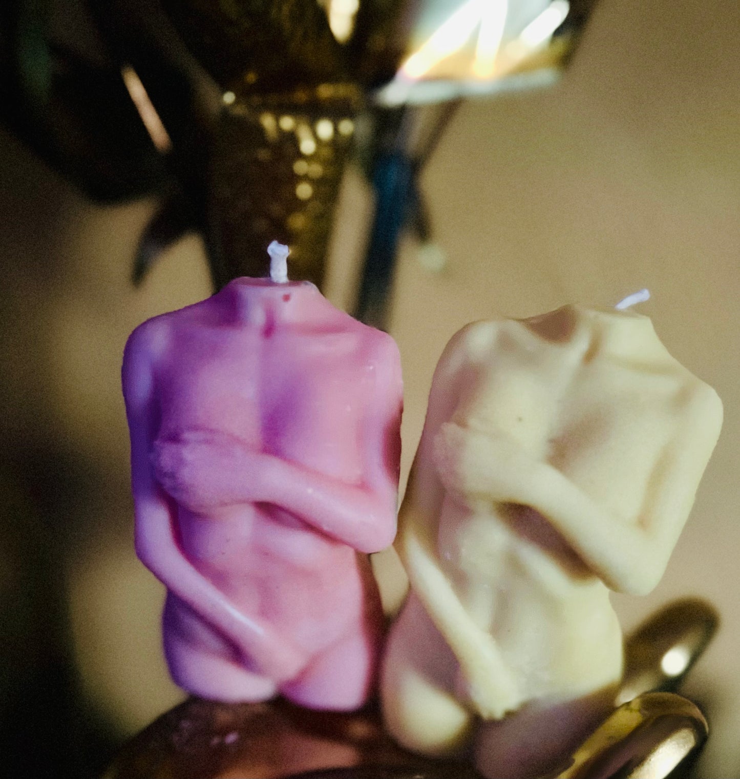 Exotic female torso candles Variety